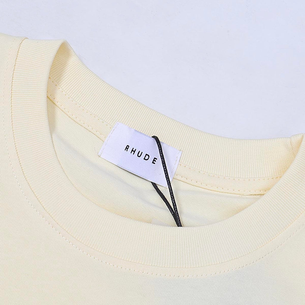 Rhude T-shirts Mont Blanc Short Sleeve Men and Women