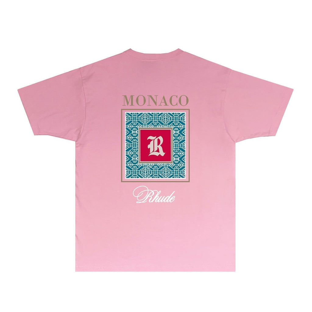 Rhude T-shirts Printed Trendy Pure Cotton