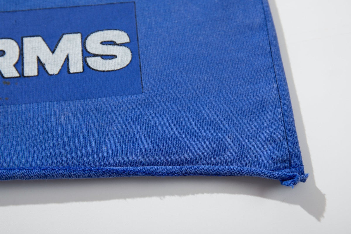 MAJESTIK Washed Blue Front & Back Graphic Short-Sleeve T-Shirt ¡ª detail