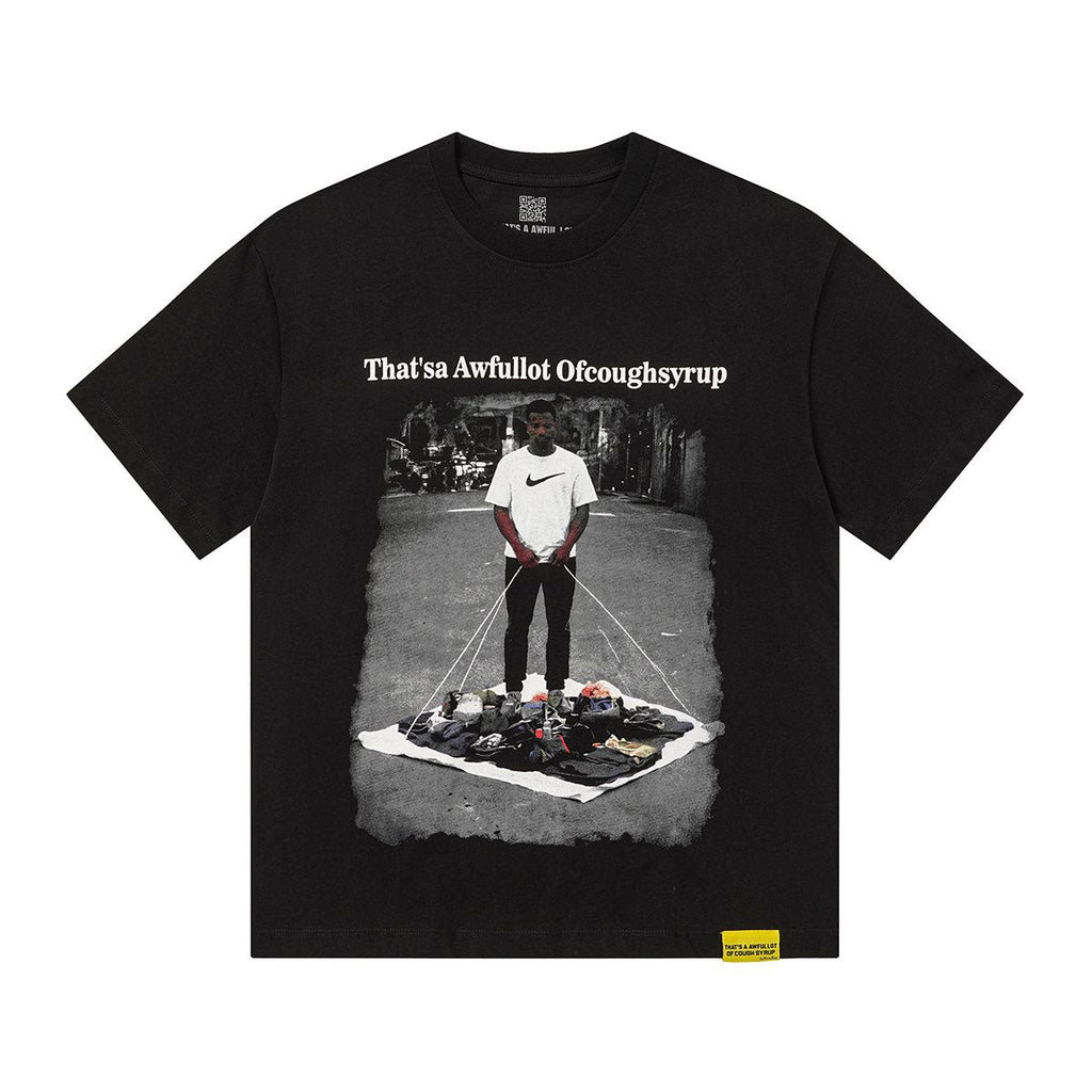 THAT'S A AWFUL LOT OF COUGH SYRUP Short-Sleeve Graphic T-Shirt ¡ª hero